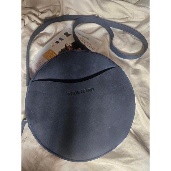 🆕Portland Leather Women Deep Water Imported Goods Circle Handmade Crossbody Bag - Picture 3 of 10